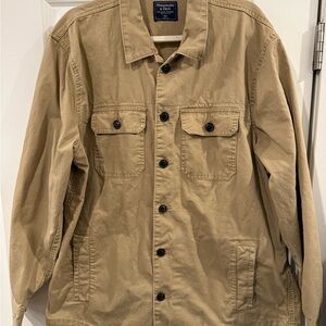 Abercrombie & Fitch Men's Khaki Shirt Jacket